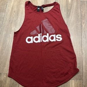 Adidas comfortable burgundy workout top